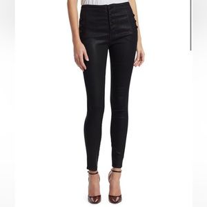 JBrand Natasha Sky High-Rise Coated Skinny Jeans
